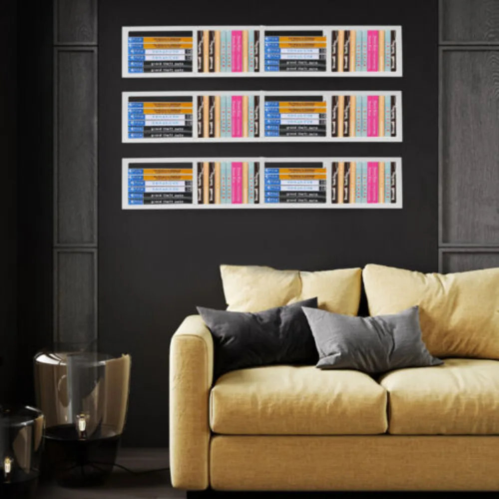 Wall Mounted CD Storage Rack, Iron Media Organizer Shelf - Cave Supplies