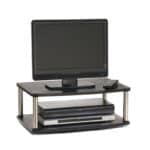 2-Tier Swivel TV Stand with 360-Degree Motion and Storage 3 2-Tier Swivel TV Stand with 360-Degree Motion and Storage