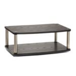 2-Tier Swivel TV Stand with 360-Degree Motion and Storage 4 2-Tier Swivel TV Stand with 360-Degree Motion and Storage