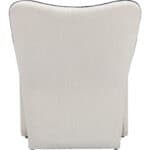 Ivory Accent Chair with Steel Frame and Boucle-Like Fabric 11 Ivory Accent Chair with Steel Frame and Boucle-Like Fabric