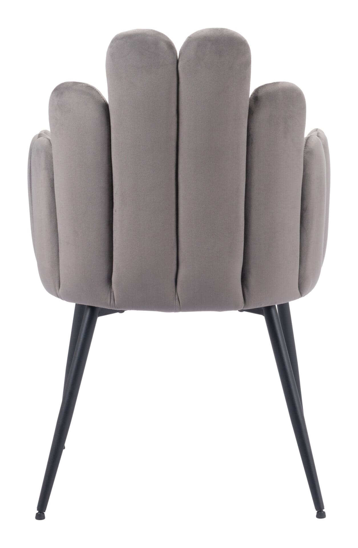 Velvet Dining Chair with Steel Frame and Armrest Support (Set of 2) 6 Velvet Dining Chair with Steel Frame and Armrest Support (Set of 2) - Image 6