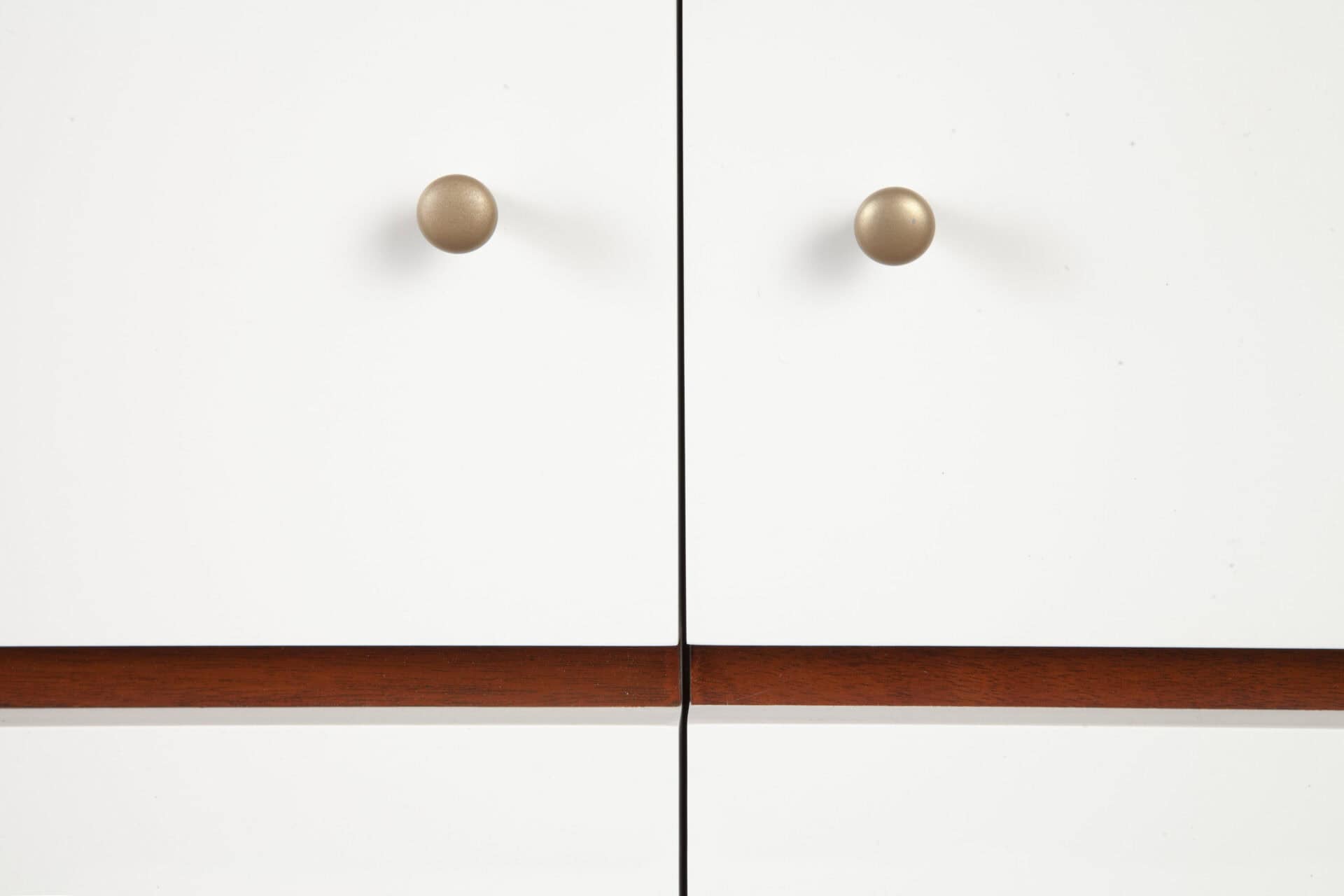 White Mahogany TV Console with Acorn Accents and Storage 7 White Mahogany TV Console with Acorn Accents and Storage - Image 7