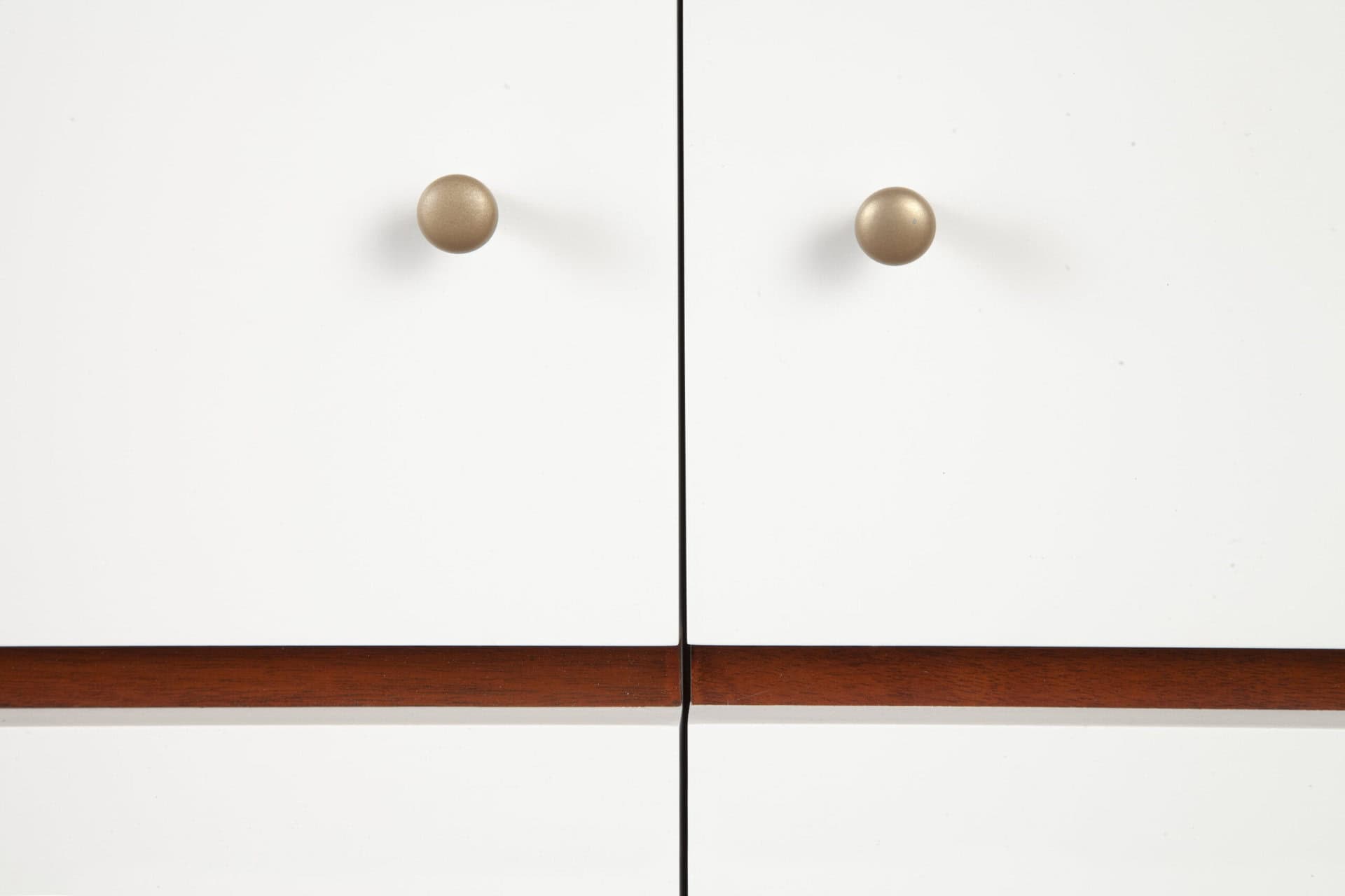 White Mahogany TV Console with Acorn Accents and Storage 17 White Mahogany TV Console with Acorn Accents and Storage