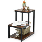 3 Tier Ladder End Table with Storage Shelves for Living Room 9 3 Tier Ladder End Table with Storage Shelves for Living Room