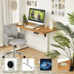 Adjustable Electric Standing Desk with Memory and Spacious Tabletop