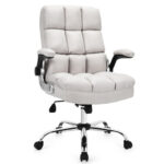 Ergonomic High Back Swivel Office Chair with Flip-up Arms
