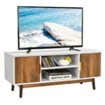 Rustic TV Stand with Cabinets and Shelves for 50-Inch TVs 11 Rustic TV Stand with Cabinets and Shelves for 50-Inch TVs