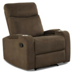 Recliner Chair with Arm Storage and Cup Holders (Single)