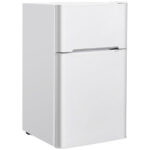 Compact 3.2 Cu Ft Stainless Steel Refrigerator with Freezer