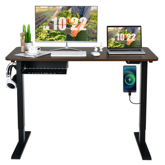 Electric Height Adjustable Sit to Stand Desk with USB Port 3 Electric Height Adjustable Sit to Stand Desk with USB Port - Image 3