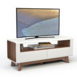 Media Console with Storage Drawers and Shelf for TVs up to 50 Inch