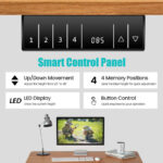 Adjustable Electric Standing Desk with Memory and Spacious Tabletop