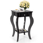 Compact End Table with Drawer and Shelf for Living Room 10 Compact End Table with Drawer and Shelf for Living Room