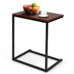 L-Shaped Side Table Laptop Stand for Sofa or End Table