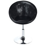 Modern Adjustable Swivel PU Leather Chair with Tufted Back (1PC)