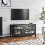 Modern Wood TV Stand with Glass Doors and Shelves 15 Modern Wood TV Stand with Glass Doors and Shelves
