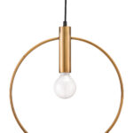 Gold-Plated Modern Ceiling Lamp with Adjustable Cord 12 Gold-Plated Modern Ceiling Lamp with Adjustable Cord