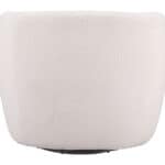 Ivory Shearling Style Swivel Chair with Armrest Support 16 Ivory Shearling Style Swivel Chair with Armrest Support