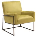 Olive Green Velvet Accent Chair with Steel Legs 10 Olive Green Velvet Accent Chair with Steel Legs