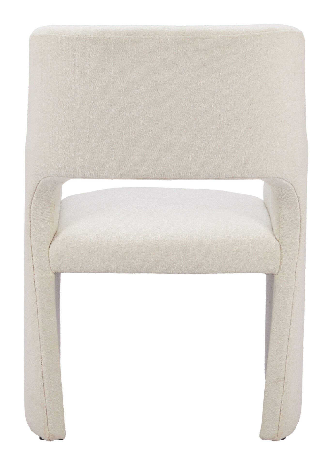 Linen-Style Upholstered Dining Chair with Armrests and Solid Wood Frame 6 Linen-Style Upholstered Dining Chair with Armrests and Solid Wood Frame - Image 6