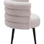 Teddy Fabric Dining Chair with Steel Frame in Misty Gray 9 Teddy Fabric Dining Chair with Steel Frame in Misty Gray