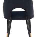Modern Black Velvet Dining Chair with Steel Legs (Set of 2) 15 Modern Black Velvet Dining Chair with Steel Legs (Set of 2)