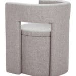 Versatile Gray Dining Chair with Hidden Storage Compartment and Armrests 12 Versatile Gray Dining Chair with Hidden Storage Compartment and Armrests
