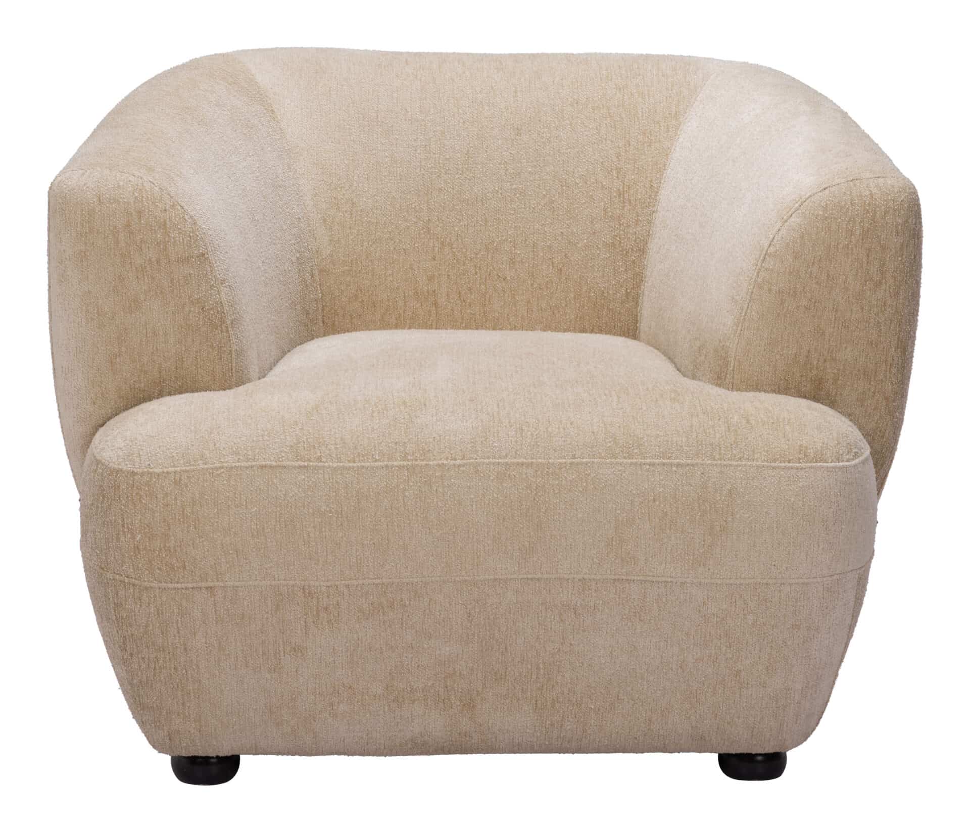 Velvet Accent Chair with Birch Legs and Armrest Support 5 Velvet Accent Chair with Birch Legs and Armrest Support - Image 5