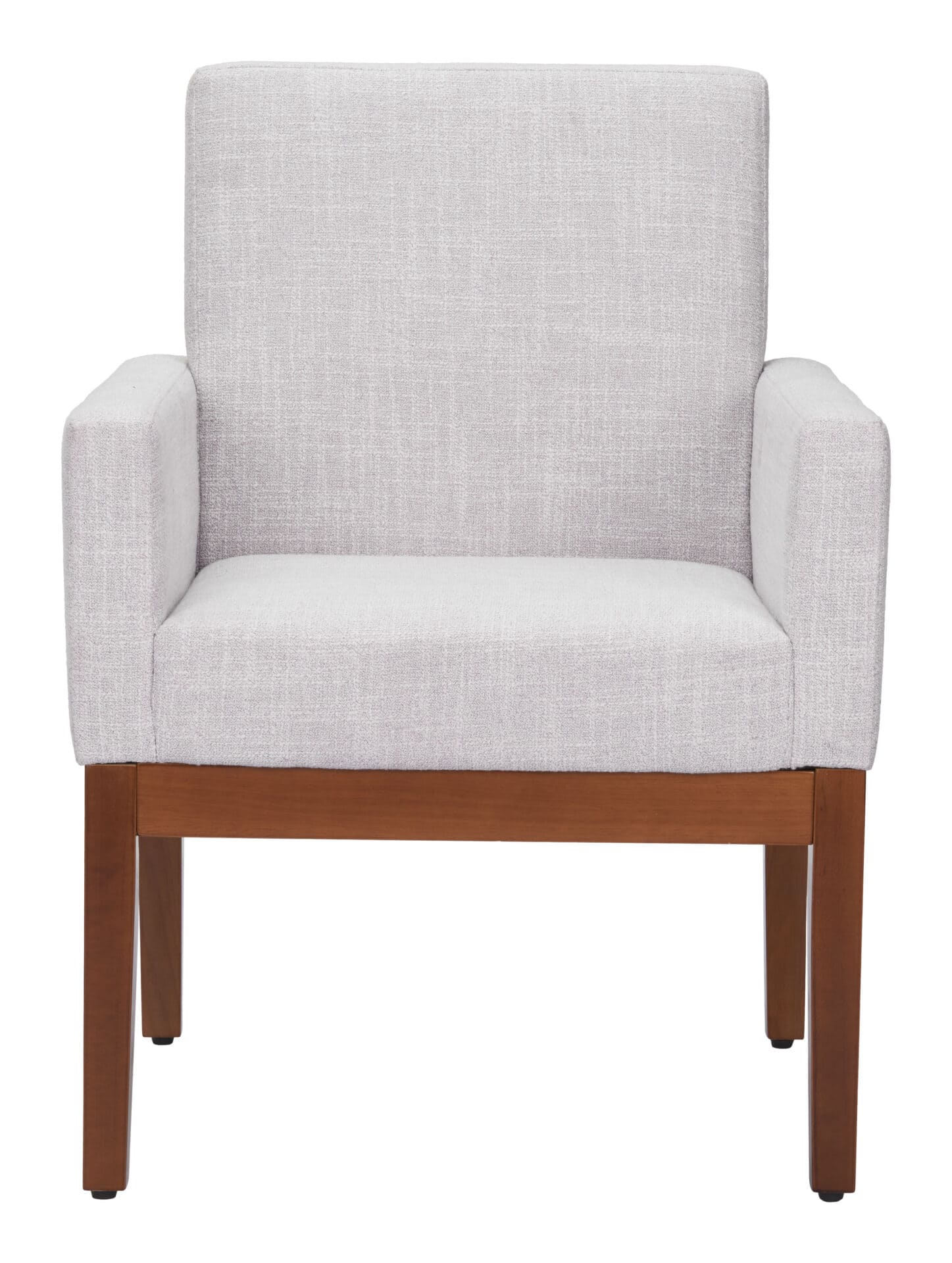 Ivory Dining Chair with Arms and Wooden Frame 3 Ivory Dining Chair with Arms and Wooden Frame - Image 3