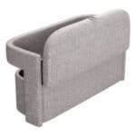 Gray Storage Bench with Hidden Compartment and Armrests 14 Gray Storage Bench with Hidden Compartment and Armrests