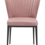 Art Deco Velvet Armless Dining Chair with Steel Legs (Set of 2) 11 Art Deco Velvet Armless Dining Chair with Steel Legs (Set of 2)
