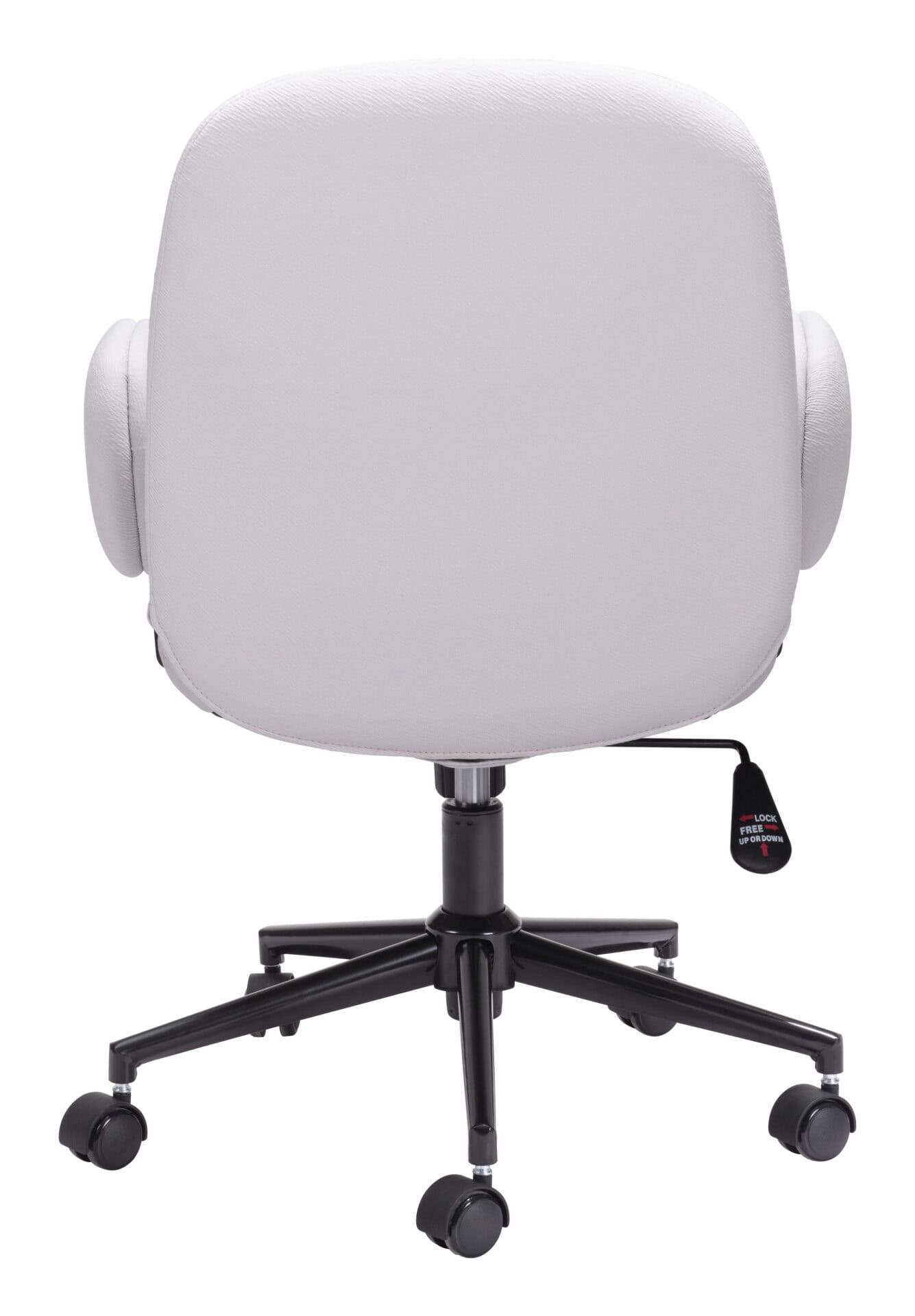 Adjustable Beige Office Chair with Swivel Base and Armrests 6 Adjustable Beige Office Chair with Swivel Base and Armrests - Image 6