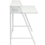 2-Tier White Contemporary Glass Top Desk 11 2-Tier White Contemporary Glass Top Desk