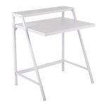 2-Tier White Contemporary Office Desk 8 2-Tier White Contemporary Office Desk