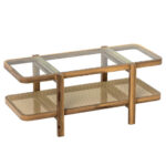 Rustic 2-Tier Coffee Table with Storage and Glass Top 10 Rustic 2-Tier Coffee Table with Storage and Glass Top