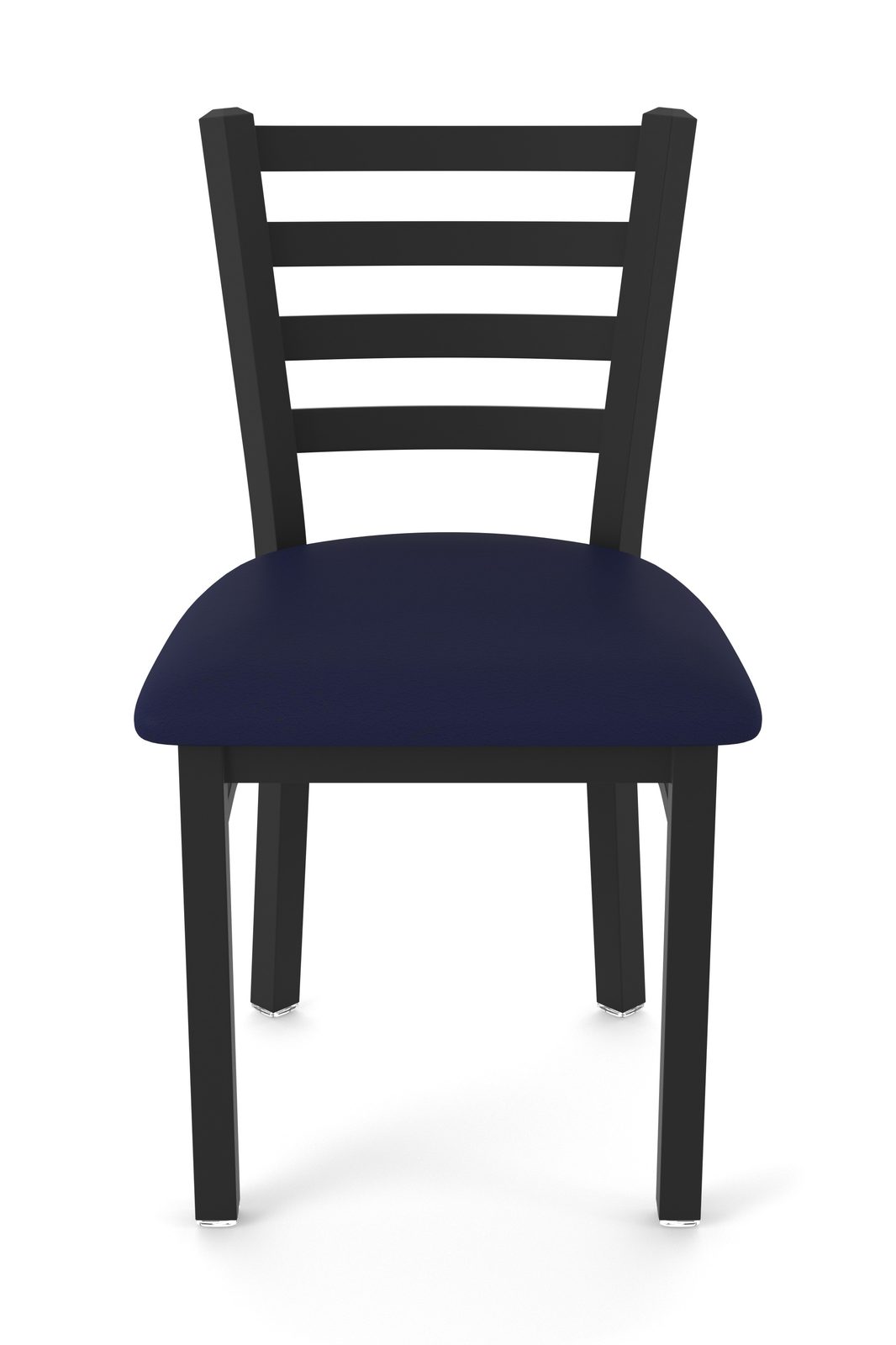 18-Inch Ladder Back Chair with Steel Frame, Black Wrinkle Finish, and Canter Twilight Seat 4 18-Inch Ladder Back Chair with Steel Frame, Black Wrinkle Finish, and Canter Twilight Seat - Image 4