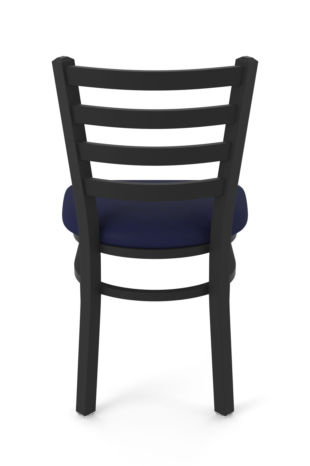 18-Inch Ladder Back Chair with Steel Frame, Black Wrinkle Finish, and Canter Twilight Seat 5 18-Inch Ladder Back Chair with Steel Frame, Black Wrinkle Finish, and Canter Twilight Seat - Image 5