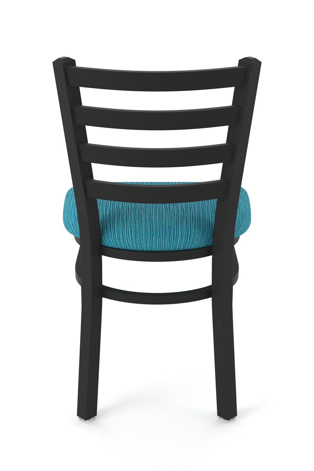 18-Inch Ladder Back Chair with Steel Frame, Black Wrinkle Finish, and Graph Tidal Seat 5 18-Inch Ladder Back Chair with Steel Frame, Black Wrinkle Finish, and Graph Tidal Seat - Image 5