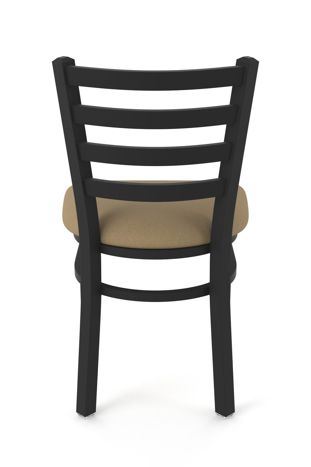 18-Inch Ladder Back Chair with Steel Frame, Black Wrinkle Finish, and Rein Thatch Seat 5 18-Inch Ladder Back Chair with Steel Frame, Black Wrinkle Finish, and Rein Thatch Seat - Image 5