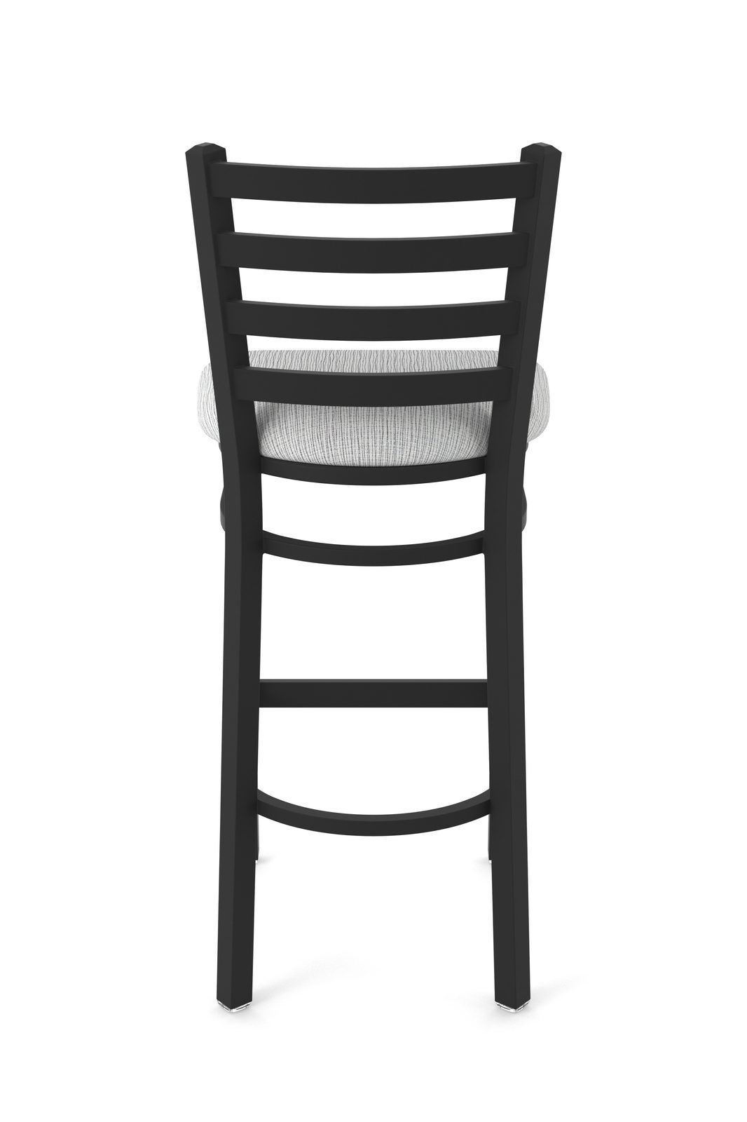 30-Inch Ladder Back Bar Stool with Steel Frame, Black Wrinkle Finish, and Graph Alpine Seat 5 30-Inch Ladder Back Bar Stool with Steel Frame, Black Wrinkle Finish, and Graph Alpine Seat - Image 5