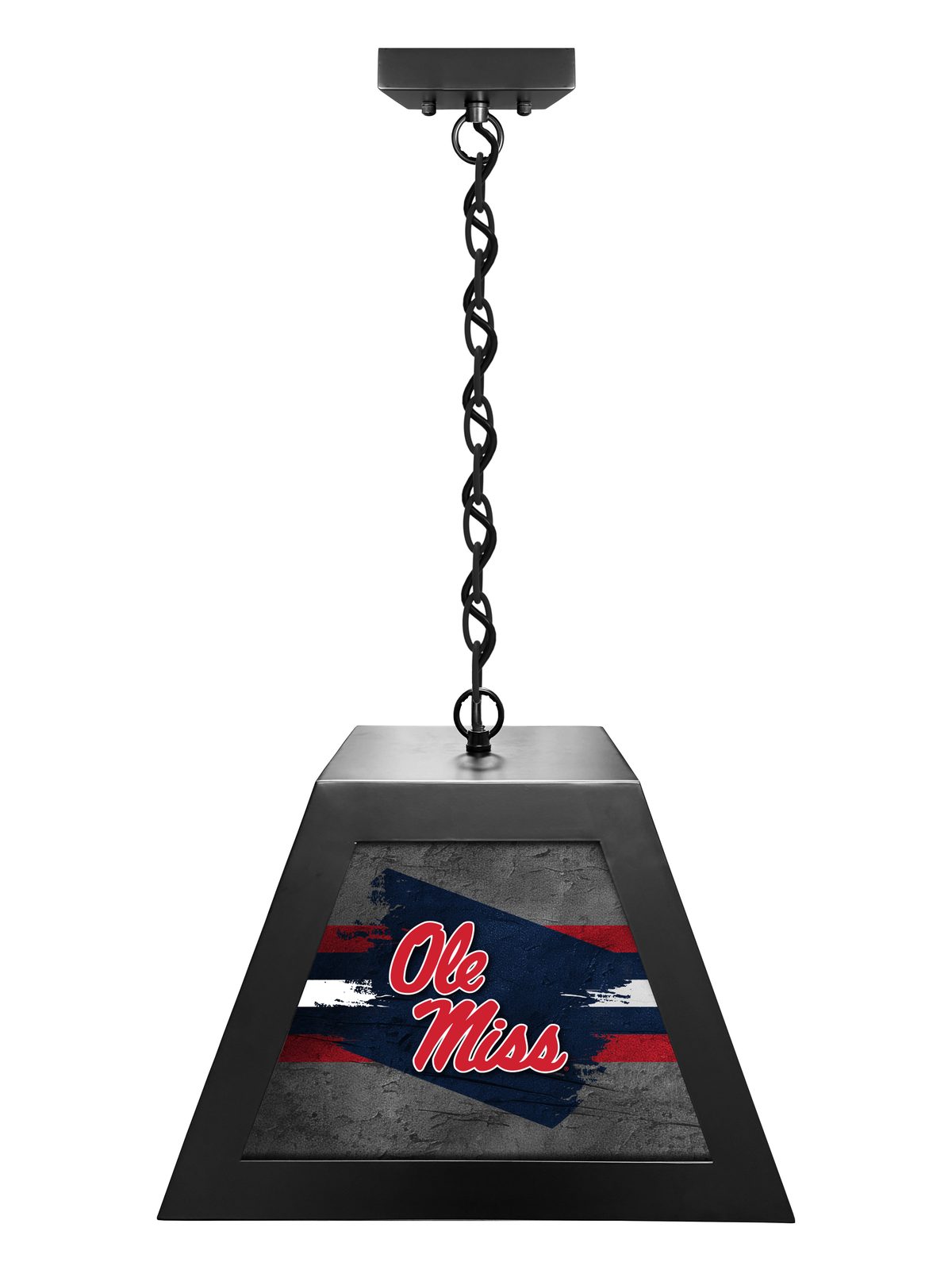 University of Mississippi Pendant Box Light 1 University of Mississippi Pendant Box Light