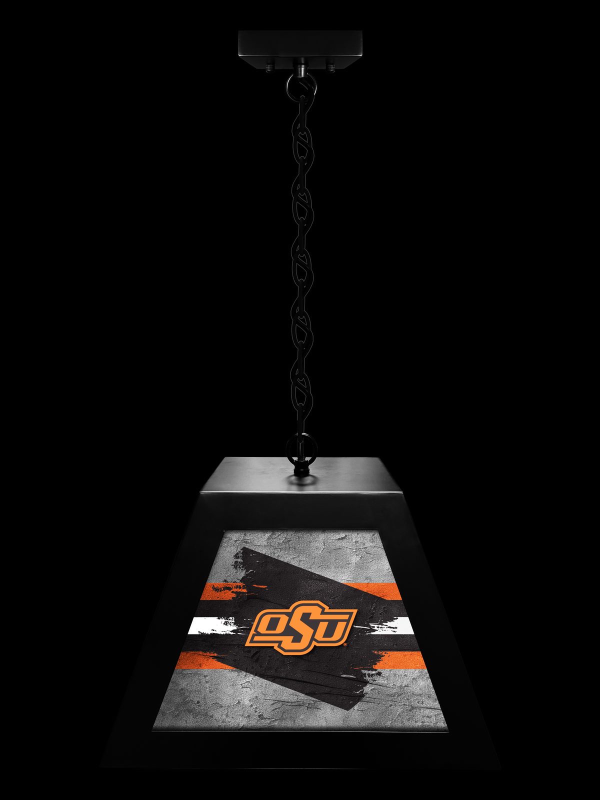 Oklahoma State University Pendant Box Light 3 Oklahoma State University Pendant Box Light - Image 3