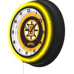 Boston Bruins 19-Inch Double Neon Wall Clock in Black 4 Boston Bruins 19-Inch Double Neon Wall Clock in Black