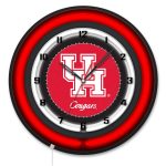 University of Houston 19-Inch Neon Logo Clock in Black 6 University of Houston 19-Inch Neon Logo Clock in Black