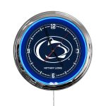 Pennsylvania State University 16-Inch LED Wall Clock in Chrome 3 Pennsylvania State University 16-Inch LED Wall Clock in Chrome