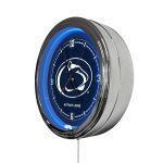 Pennsylvania State University 16-Inch LED Wall Clock in Chrome 4 Pennsylvania State University 16-Inch LED Wall Clock in Chrome