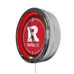 Rutgers 16-Inch LED Wall Clock in Chrome 4 Rutgers 16-Inch LED Wall Clock in Chrome