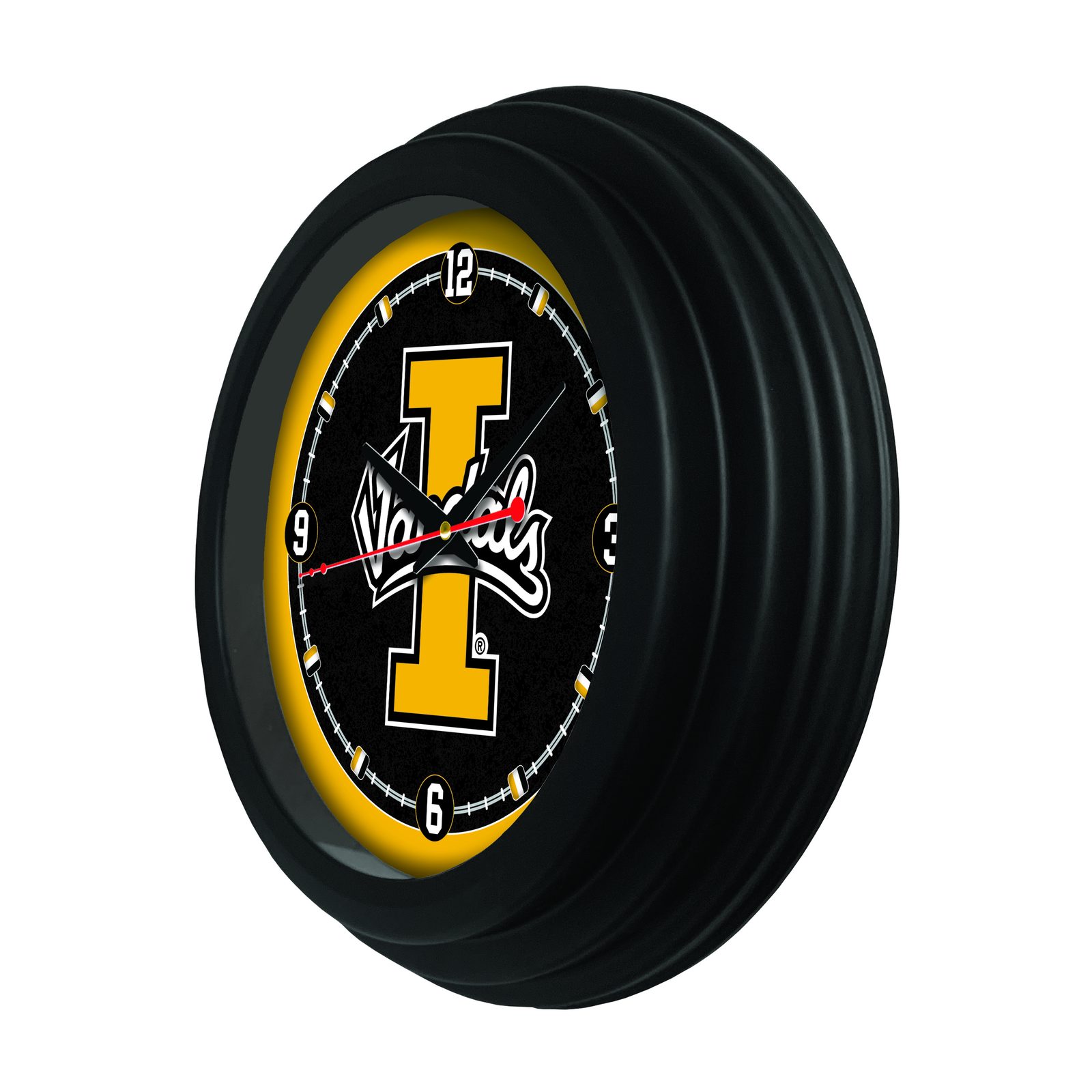 University of Idaho 15-Inch Wall Clock in Black 2 University of Idaho 15-Inch Wall Clock in Black - Image 2