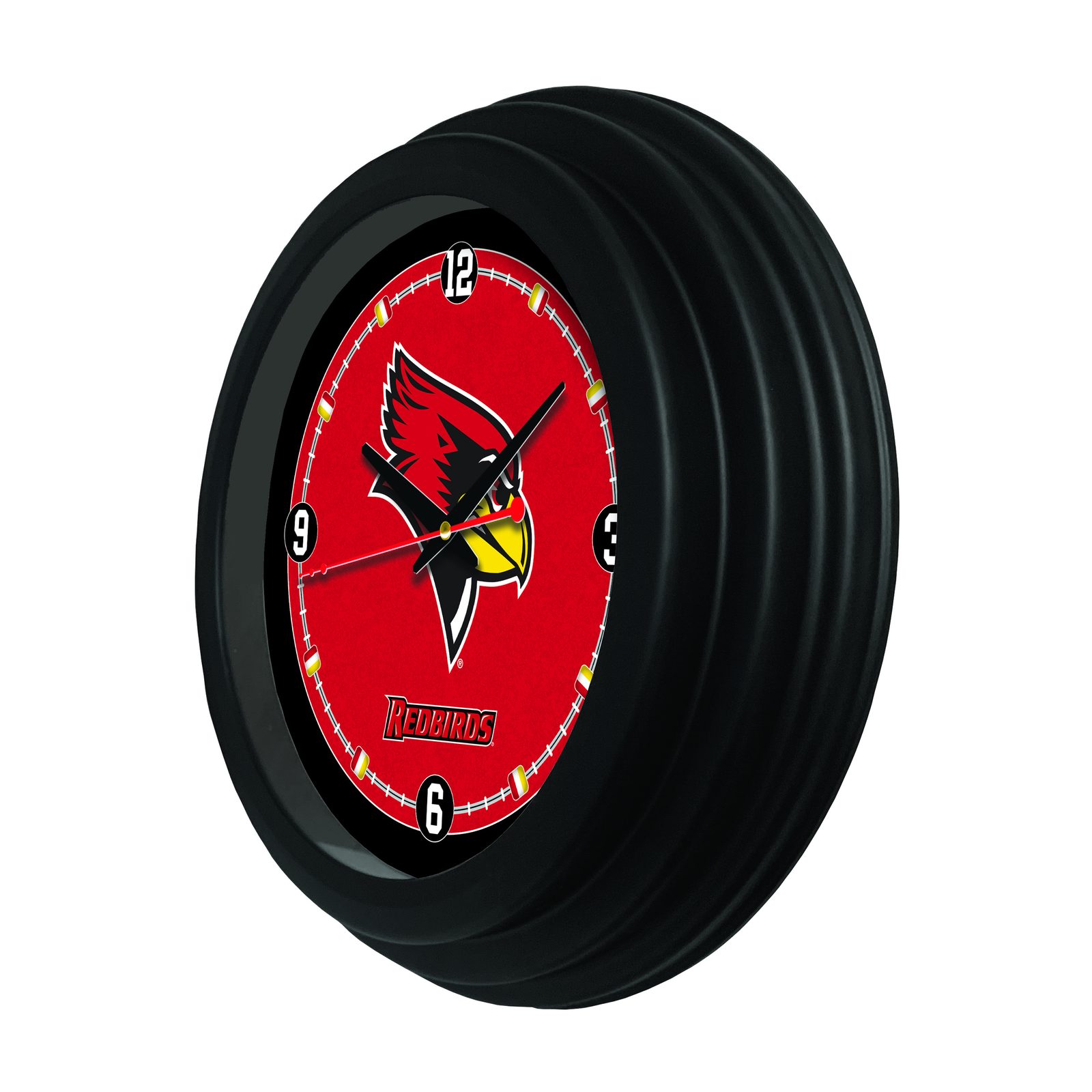 Illinois State University 15-Inch Wall Clock in Black 2 Illinois State University 15-Inch Wall Clock in Black - Image 2