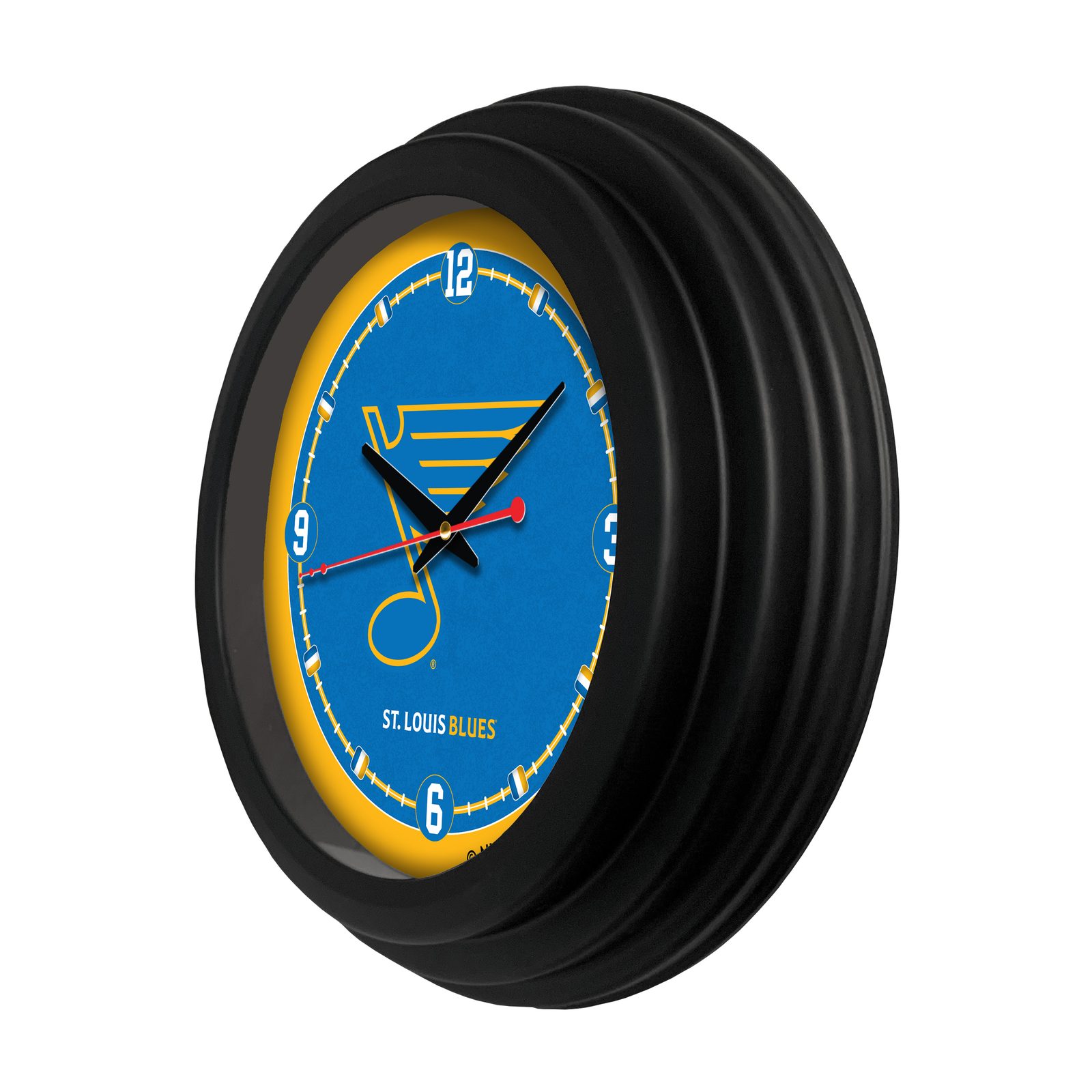St Louis Blues 15-Inch Wall Clock in Black 2 St Louis Blues 15-Inch Wall Clock in Black - Image 2
